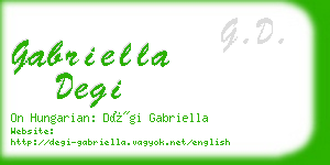 gabriella degi business card